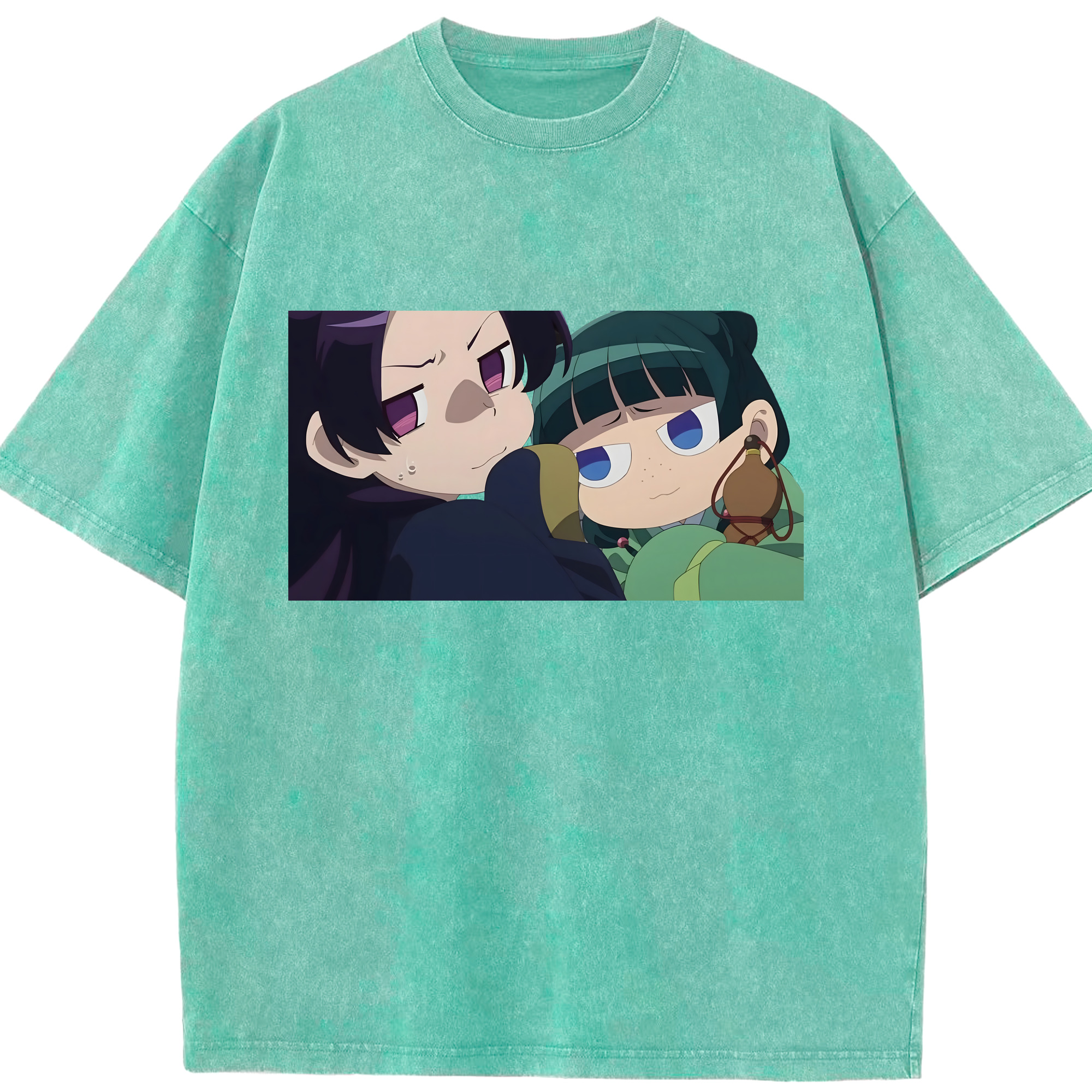 （画像用） 薬屋のひとりごと The Apothecary Diaries 綿100% ヴィンテージ風 半袖Tシャツ（フロントプリント）